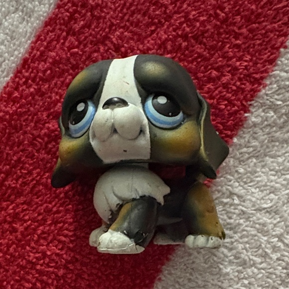Littlest Pet Shop Tricolor Puppy Figure - Picture 1 of 4